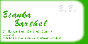 bianka barthel business card